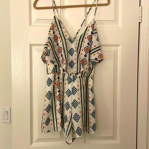 Multi pattern romper